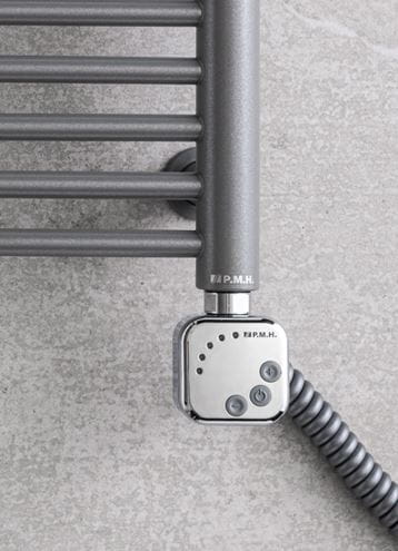 P.M.H. HT2 vykurovacia tyč 300W, elektrická, krútený kábel, s termostatom, čierna PMH-HT2-B-300W Obrázek - fotka