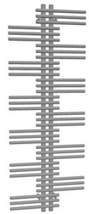 ZEHNDER YUCCA dizajnový radiátor 800/1300, jednoradový, pripojenie zhora/zdola, chróm