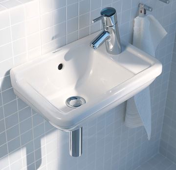 DURAVIT STARCK 3 umývadielko 40 cm, s otvorom pre batériu vpravo a prepadom 0751400000 Obrázek - fotka