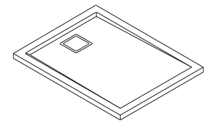 RONAL LIVADA W20AS sprchová vanička 70x90 cm, liaty mramor, bez nožičiek W20AS 070 090 04 Obrázek - fotka