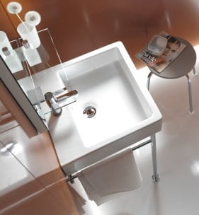DURAVIT VERO umývadlo 80 cm, s otvorom pre batériu a prepadom, brúsené 0454800027 Obrázek - fotka