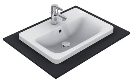 IDEAL STANDARD CONNECT umývadlo 58 cm, s otvorom pre batériu a prepadom