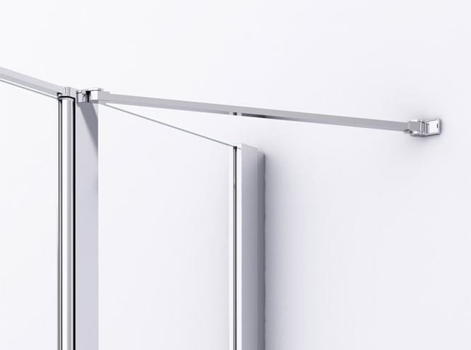 RONAL DIVERA D22T31 sprchové dvere 130x200 cm, vstup 530 mm, lietacie, aluchróm/číre sklo D22T31 070 60 50 07 Obrázek - fotka