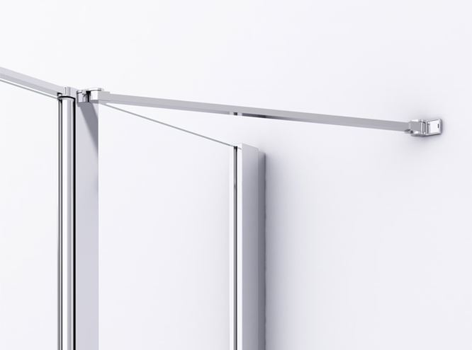 RONAL DIVERA D22T31 sprchové dvere 130x200 cm, vstup 630 mm, lietacie, aluchróm/číre sklo D22T31 080 50 50 07 Obrázek - fotka