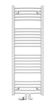 KORADO KORALUX RONDO CLASSIC - M kúpeľňový radiátor 900/600, spodné stredové pripojenie, biela RAL9016