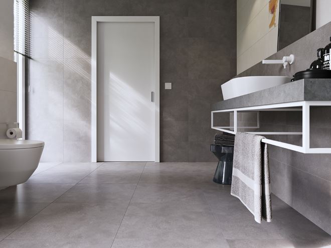 RAKO BETONICO sokel 9,5x60 cm, mat, šedá DSAS4791 Obrázek - fotka