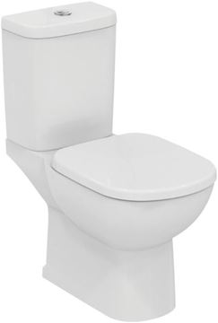 IDEAL STANDARD TEMPO kombinovaný klozet 365x665x400mm, odtok vnútorné kolmý, s hlbokým splachovaním, biela