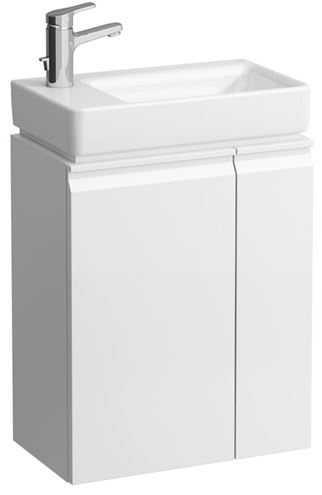 LAUFEN PRO S skrinka pod umývadlo 47x27,5x58 cm, 1 dvierka, pánty vľavo, 1 polička vpravo, lesklá biela H4830010954751 Obrázek - Hlavní obrázek