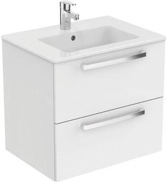 IDEAL STANDARD TEMPO skrinka pod umývadlo 60x44x55 cm, 2 zásuvky, lesklá biela  E3240WG Obrázek - fotka