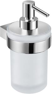 JIKA PURE dávkovač tekutého mydla 203 ml, nástenný, sklo, chróm