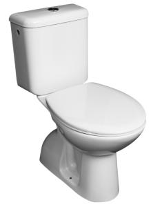 JIKA ZETA WC kombi, Dual-Flush, spodný odpad, bočné napúšťanie