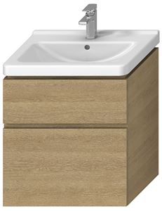 JIKA CUBITO PURE skrinka pod umývadlo 64x46,7x68,3 cm, 2 zásuvky, dub