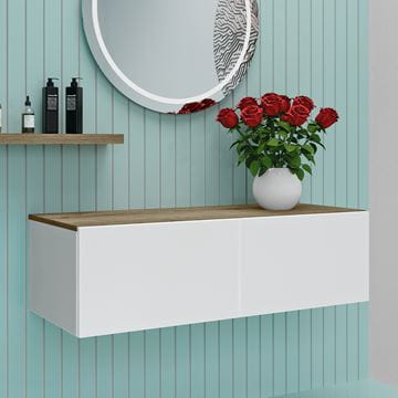 CONCEPT MODULAR doska pod umývadlo 80x47,5x1,8 cm, lesklá biela 807580 Obrázek - fotka