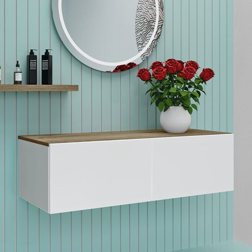 CONCEPT MODULAR doska pod umývadlo 100x47,5x1,8 cm, lesklá biela 807597 Obrázek - fotka