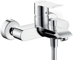 HANSGROHE METRIS vaňová nástenná batéria, s prepínačom, chróm
