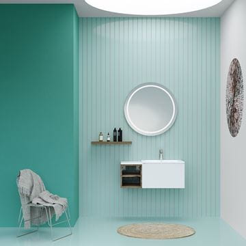 CONCEPT MODULAR doska pod umývadlo 80x47,5x1,8 cm, lesklá biela 807580 Obrázek - fotka