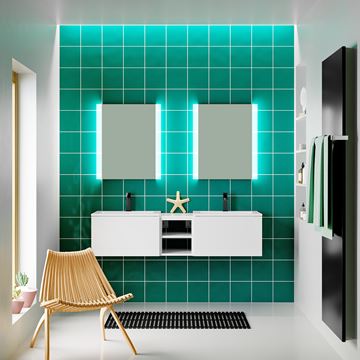 CONCEPT MODULAR doska s presahom 33,6x47,5x1,8 cm, lesklá biela 807559 Obrázek - fotka