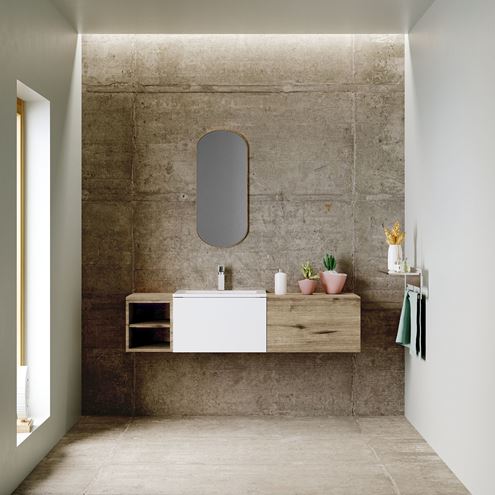 CONCEPT MODULAR doska pod umývadlo 80x47,5x1,8 cm, lesklá biela 807580 Obrázek - fotka