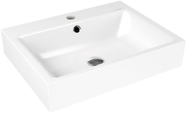 KALDEWEI PURO 3157 umývadlo na dosku 60 cm, s otvorom pre batériu a prepadom, smaltovaná-oceľ, Perl-Effekt, alpská biela 900706013001 Obrázek - Hlavní obrázek