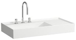 KARTELL BY LAUFEN umývadlo 90 cm, s otvorom pre batériu, bez prepadu
