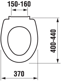 EASY WC sedadlo H8932710000637 Technický nákres