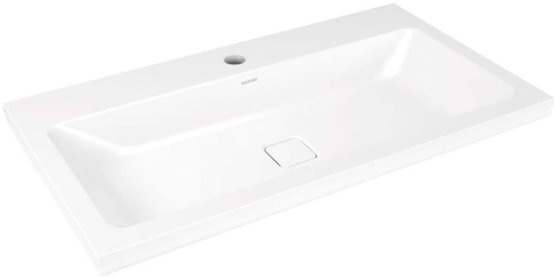 KALDEWEI CONO 3084 umývadlo 90 cm, s otvorom pre batériu, bez prepadu, smaltovaná oceľ, Perl-Effekt, alpská biela 902006013001 Obrázek - Hlavní obrázek