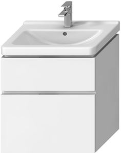JIKA CUBITO PURE skrinka pod umývadlo 64x46,7x68,3 cm, 2 zásuvky, lesklá biela
