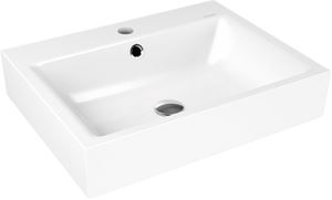 KALDEWEI PURO 3164 umývadlo 60 cm, s otvorom pre batériu a prepadom, smaltovaná oceľ, Perl-Effekt, alpská biela