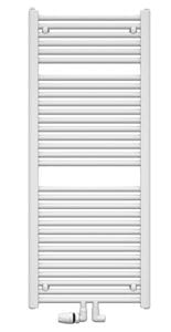 KORADO KORALUX LINEAR MAX - M kúpeľňový radiátor 1220/450, spodné stredové pripojenie, biela RAL9016