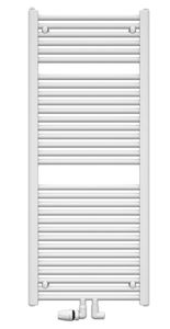 KORADO KORALUX LINEAR MAX - M kúpeľňový radiátor 1220/450, spodné stredové pripojenie, čierna RAL9005