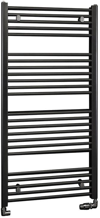 KORADO KORALUX LINEAR CLASSIC kúpeľňový radiátor 1820/450, spodné pripojenie, black RAL9005