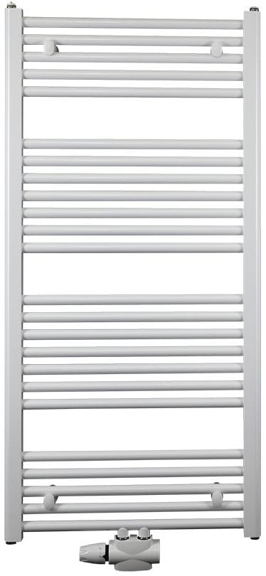 KORADO KORALUX LINEAR COMFORT - M kúpeľňový radiátor 900/450, spodné stredové pripojenie, biela RAL9016