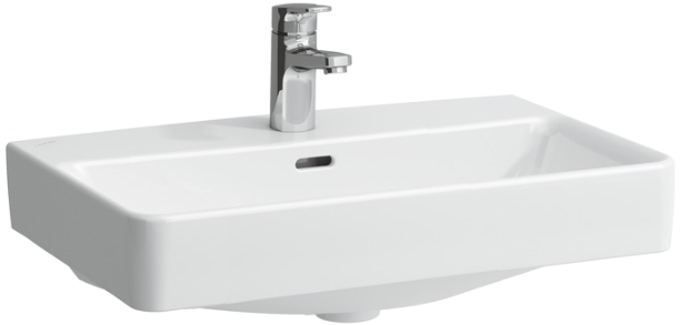 LAUFEN PRO S COMPACT umývadlo 60 cm, s otvorom pre batériu a prepadom, LCC H8179594001041 Obrázek - Hlavní obrázek