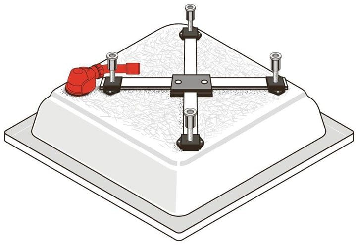 LAUFEN SOLUTIONS nohy k sprchovacím vaničkám 80-90 cm, výška 87-115 mm H2955550000001 Obrázek - fotka