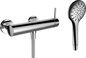 LAUFEN TWINPLUS sprchový set s batériou, ručná sprcha, hadica, chróm
