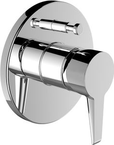 LAUFEN PURE vaňová podomietková batéria, s prepínačom, chróm