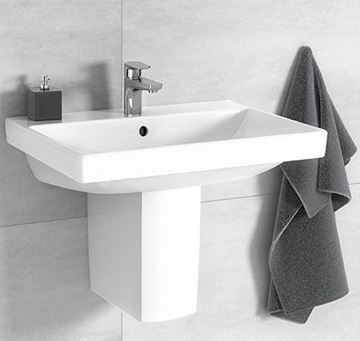 VILLEROY & BOCH AVENTO umývadlo 60 cm, s otvorom pre batériu a prepadom, alpská biela 41586001 Obrázek - fotka