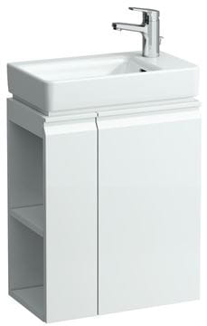 LAUFEN PRO S skrinka pod umývadlo 47x27,5x58 cm, 1 polica, 1 dvierka, pánty vpravo, lesklá biela