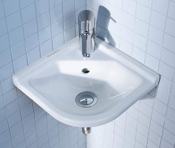 DURAVIT STARCK 3 umývadielko rohové 43 cm, s otvorom pre batériu a prepadom 0752440000 Obrázek - fotka