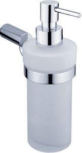 NIMCO BORMO dávkovač tekutého mydla 250 ml, nástenný, sklo, chróm