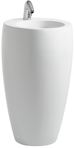 LAUFEN ILBAGNOALESSI ONE umývadlo na podlahu 53 cm, s otvorom na batériu, skrytý prepad, LCC H8119724001041 Obrázek - Hlavní obrázek