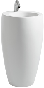 LAUFEN ILBAGNOALESSI ONE umývadlo na podlahu 53 cm, s otvorom na batériu, skrytý prepad, LCC