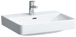 LAUFEN PRO S umývadlo 60 cm, s otvorom pre batériu a prepadom