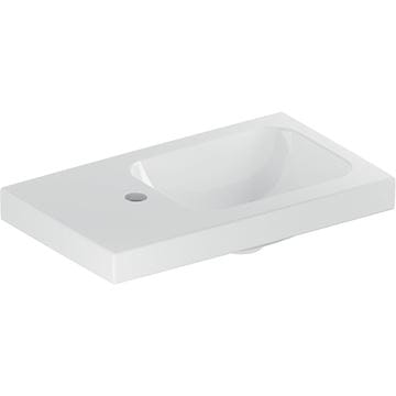 GEBERIT ICON LIGHT umývadielko 53 cm, s otvorom pre batériu vľavo, bez prepadu, KeraTect