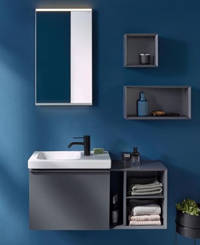 GEBERIT ICON LIGHT umývadielko 53 cm, s otvorom pre batériu vpravo, bez prepadu, KeraTect 501.832.00.2 Obrázek - fotka