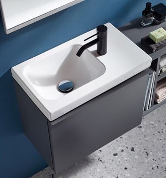 GEBERIT ICON LIGHT umývadielko 53 cm, s otvorom pre batériu vpravo, bez prepadu, KeraTect 501.832.00.2 Obrázek - fotka