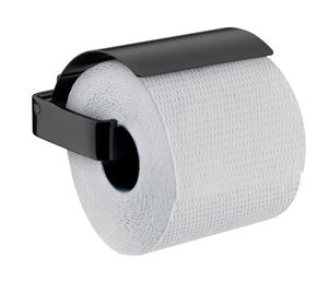 EMCO CONCEPT BLACK držiak toaletného papiera s krytom, nástenný, čierna