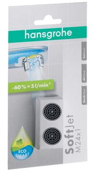 HANSGROHE SOFTJET perlátor M24x1, vonkajší závit, balenie 2 ks, chróm  13182000 Obrázek - fotka