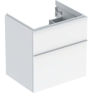 GEBERIT ICON skrinka pod umývadlo 59,2x47,6x61,5 cm, 2 zásuvky, lesklá biela