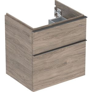 GEBERIT ICON skrinka pod umývadlo 59,2x47,6x61,5 cm, 2 zásuvky, orech hickory